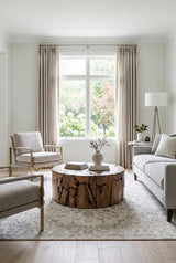 Phillips Collection Teak Chunk Round Coffee Table