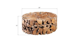 Phillips Collection Teak Chunk Round Coffee Table