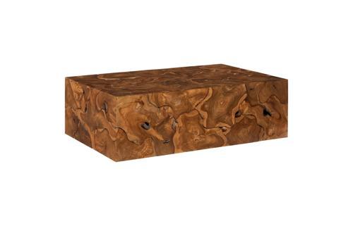 Phillips Collection Teak Slice Rectangle Coffee Table