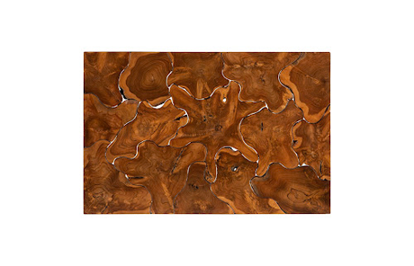 Phillips Collection Teak Slice Rectangle Coffee Table