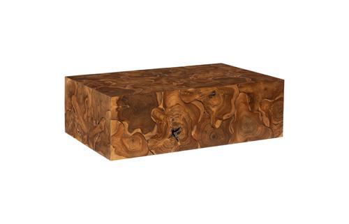 Phillips Collection Teak Slice Rectangle Coffee Table