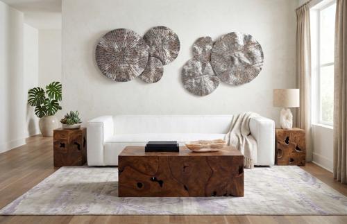 Phillips Collection Teak Slice Rectangle Coffee Table