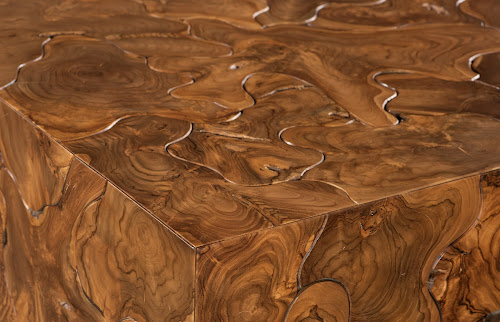 Phillips Collection Teak Slice Square Coffee Table