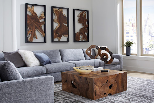 Phillips Collection Teak Slice Square Coffee Table