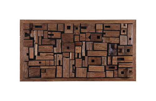 Phillips Collection Asken Wall Art Wood LG Accent