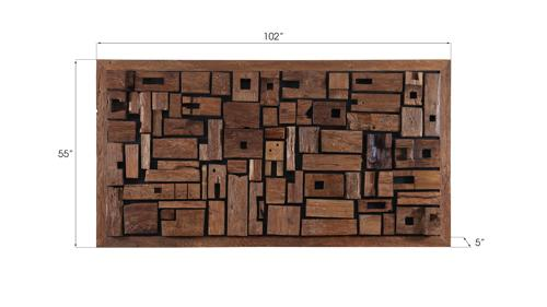 Phillips Collection Asken Wall Art Wood LG Accent