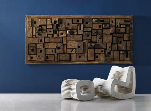 Phillips Collection Asken Wall Art Wood LG Accent