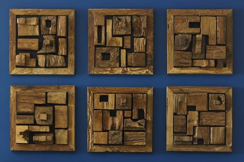 Phillips Collection Asken Wall Tile Wood Wall Art