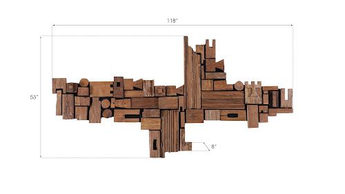 Phillips Collection Asken Wall Art Wood Freeform Accent
