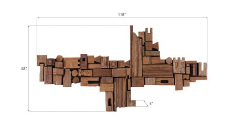 Phillips Collection Asken Wall Art Wood Freeform Accent