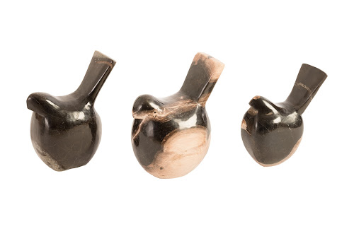Phillips Collection Petrified Wood Birds Set of 3 Tabletop