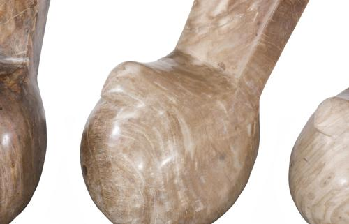 Phillips Collection Petrified Wood Birds Set of 3 Tabletop