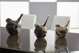 Phillips Collection Petrified Wood Birds Set of 3 Tabletop