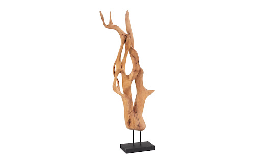 Phillips Collection Mahogany Wood Sculpture Table Top Size Shape Styles Vary Tabletop