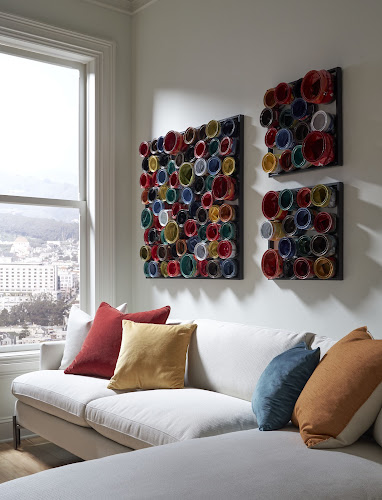 Phillips Collection Paint Can Wall Art Square Assorted Colors LG Accent