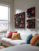 Phillips Collection Paint Can Wall Art Square Assorted Colors SM Accent