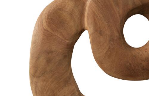 Phillips Collection Swirl Wall Tile Teak Wood Assorted Wall Art