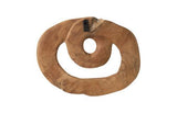 Phillips Collection Swirl Wall Tile Teak Wood Assorted Wall Art