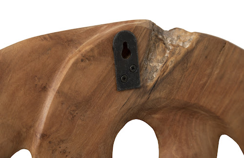 Phillips Collection Swirl Wall Tile Teak Wood Assorted Wall Art