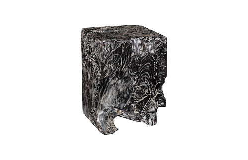 Phillips Collection Black Wash Square Stool