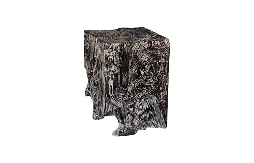 Phillips Collection Black Wash Square Stool