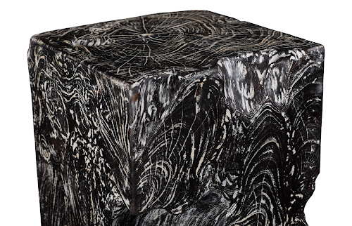 Phillips Collection Black Wash Square Stool