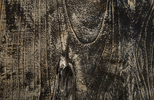 Phillips Collection Black Wash Square Stool