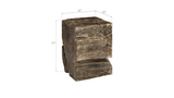 Phillips Collection Black Wash Square Stool
