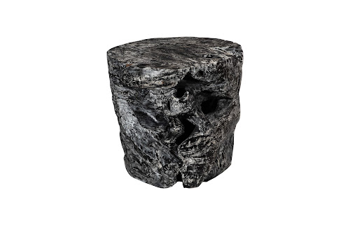 Phillips Collection Black Wash Round Side Table