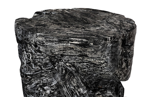 Phillips Collection Black Wash Round Side Table