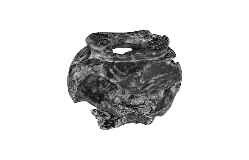 Phillips Collection Teak Black Wash Finish Planter