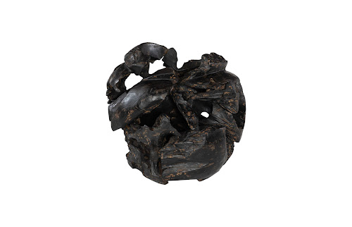 Phillips Collection Teak Black Brown Planter