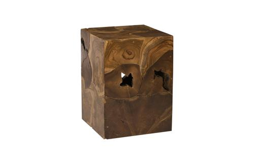 Phillips Collection Teak Slice Brown Side Table