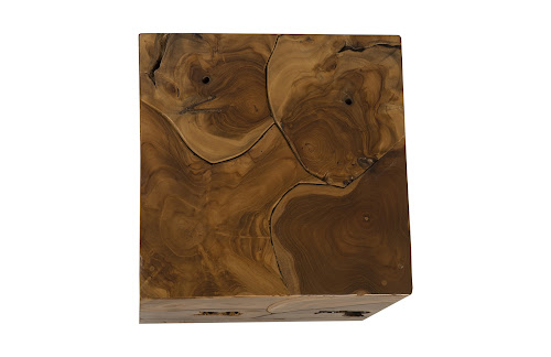Phillips Collection Teak Slice Brown Side Table