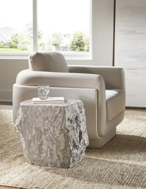 Phillips Collection Marble Gray Stool
