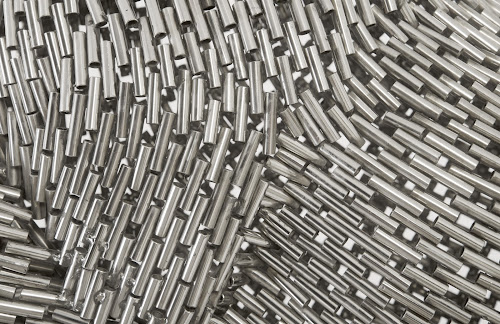 Phillips Collection Horse Pipe Sculpture, Rearing Stainless Steel Accent