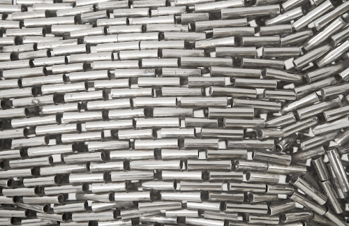 Phillips Collection Horse Pipe Sculpture Galloping Stainless Steel Accent