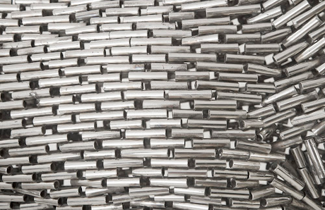 Phillips Collection Horse Pipe Sculpture Galloping Stainless Steel Accent