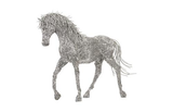 Phillips Collection Horse Pipe Sculpture, Walking Stainless Steel Accent
