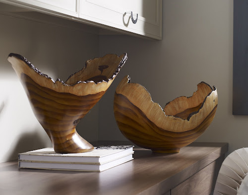 Phillips Collection Burled Faux Bois Vase