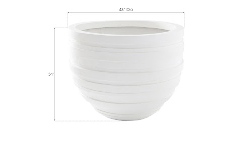 Phillips Collection June White LG Planter