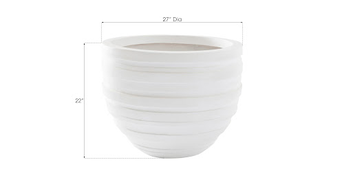 Phillips Collection June White SM Planter