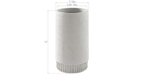Phillips Collection Harvest Planter Small Light Gray Vase