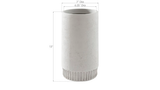 Phillips Collection Harvest Planter Small Light Gray Vase