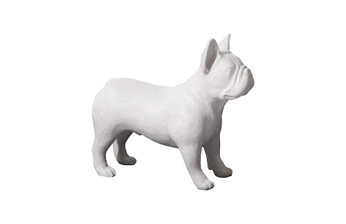 Phillips Collection French Bulldog Gel Coat White Accent