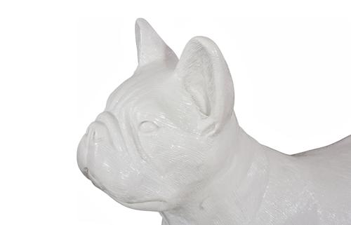 Phillips Collection French Bulldog Gel Coat White Accent