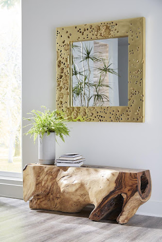 Phillips Collection Splotch Gold Leaf Mirror