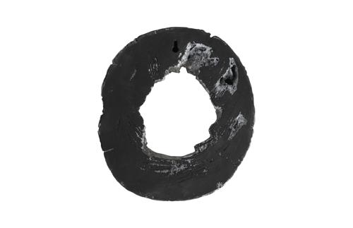 Phillips Collection Cast Eroded Wood Circle Wall Tile Silver Wall Art