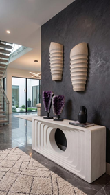 Phillips Collection JP Wall Planter, Right Slant Off White Accent
