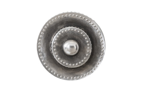 Phillips Collection Circles Wall Tile Silver Leaf with Antiquing Accent